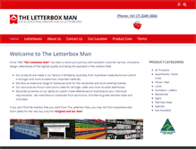 Tablet Screenshot of letterboxman.com.au